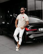 DZIANINOWY T-SHIRT MĘSKI LUV 2025 - obrazek 2