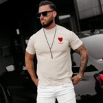 DZIANINOWY T-SHIRT MĘSKI LUV 2025