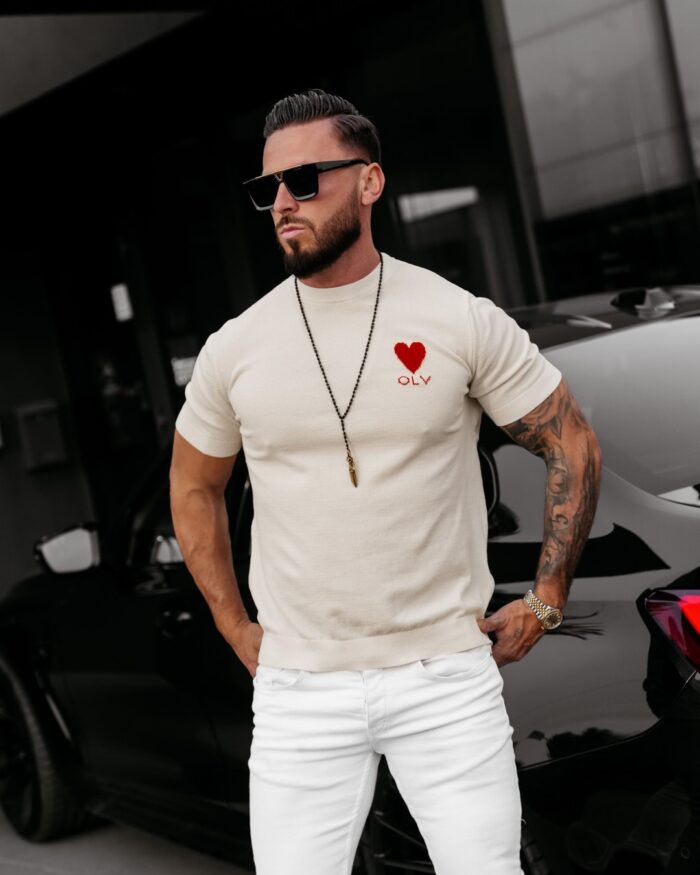 DZIANINOWY T-SHIRT MĘSKI LUV 2025 - obrazek 3