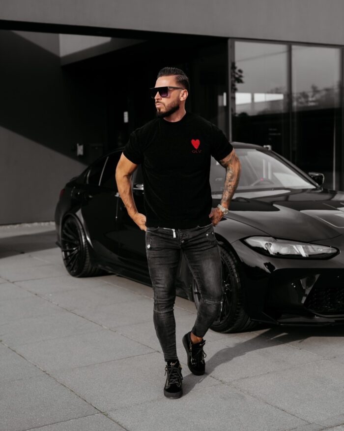 DZIANINOWY T-SHIRT MĘSKI LUV 2025 - obrazek 4