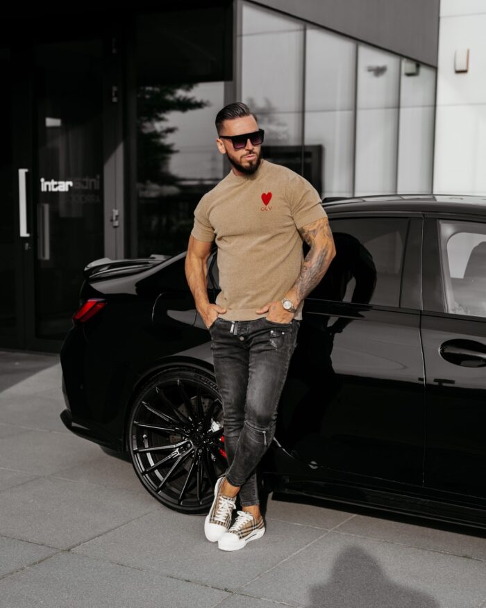 DZIANINOWY T-SHIRT MĘSKI LUV 2025 - obrazek 6