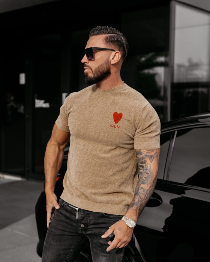 DZIANINOWY T-SHIRT MĘSKI LUV 2025 - obrazek 7