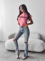T-SHIRT DAMSKI SMOKY ROSE 2025 - obrazek 2